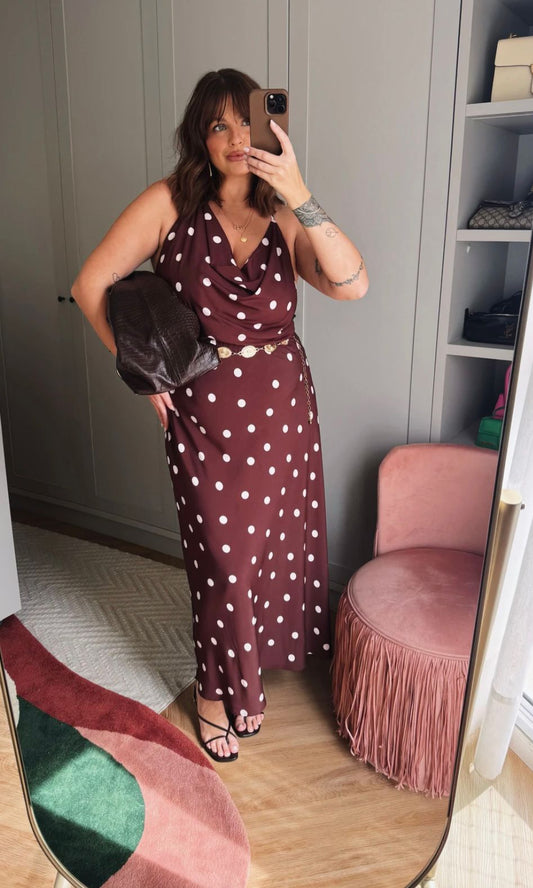 Saia Clarice poá fundo off